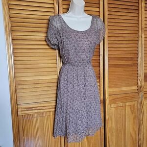 Club Monaco brown nude dress sz 8